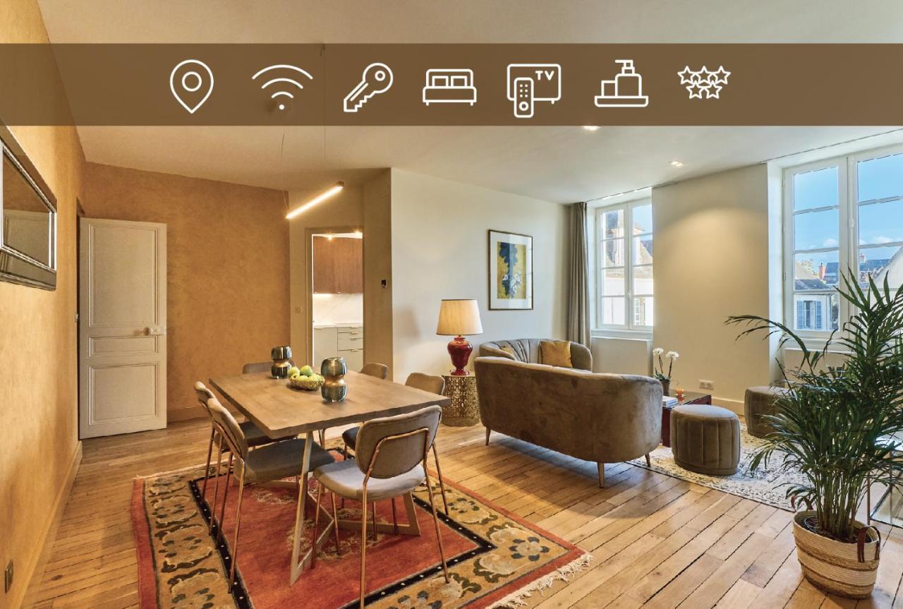 Appartement Montagnon - Les Suites Du Palais - Classe 4 Etoiles, Parking Prive, Vue Cathedrale, 3 Chambres, Primo C0Nciergerie Nevers Eksteriør bilde